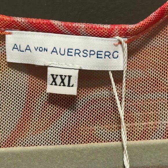 Ala Von Auersperg | Sophia Mesh Sheer Maxi Long Sleeve Dress in Moraine - Picture 5 of 9